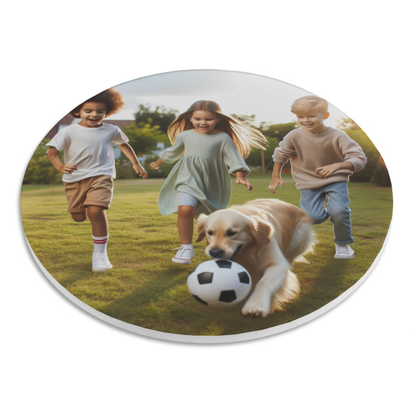 Photo Round Stone Trivet - Angle View