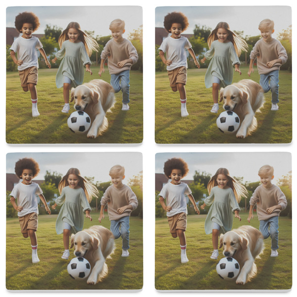 Photo Set of 4 Stone Coasters - See All 4 View