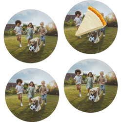 Photo Glass Appetizer / Dessert Plates 8" - Set of 4