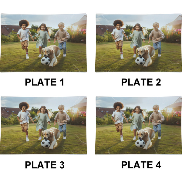 Photo Set of Rectangular Appetizer / Dessert Plates (Approval)