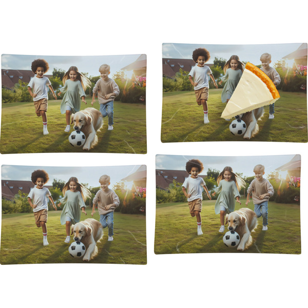 Photo Set of Rectangular Appetizer / Dessert Plates