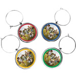 Photo Wine Charms - Set of 4