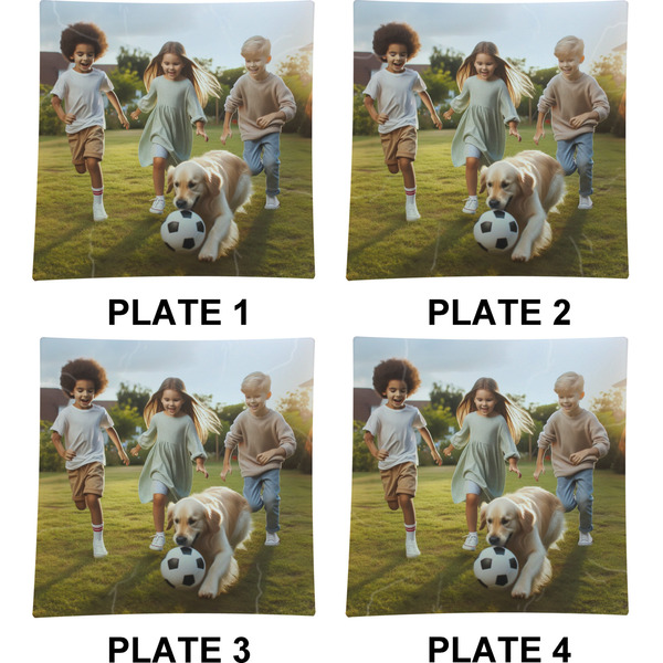 Photo Set of Square Dinner Plates (Approval)