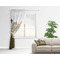 Photo Sheer Curtain With Window and Rod - in Room Matching Pillow