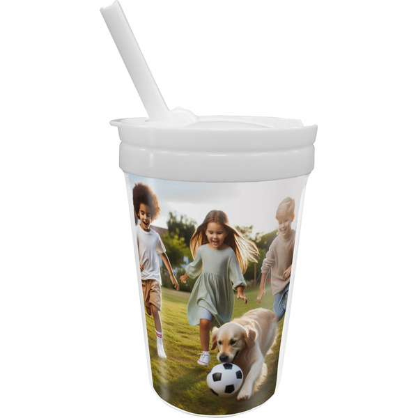 Custom Photo Sippy Cup with Straw