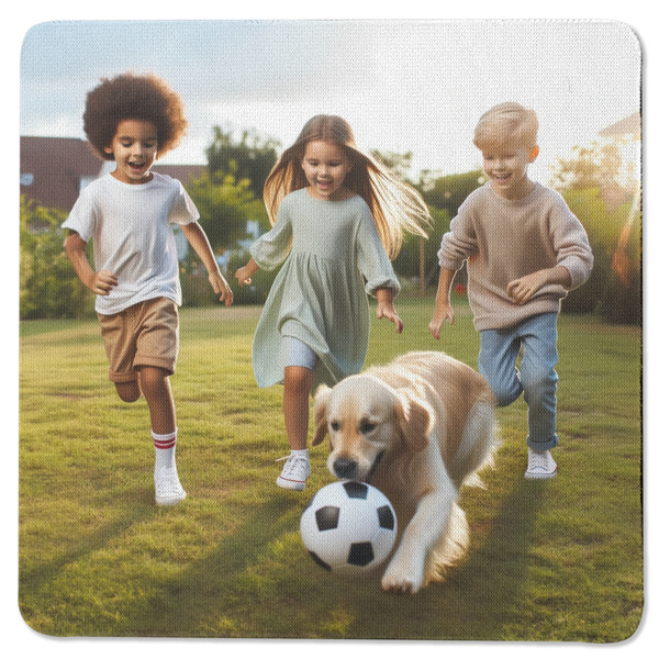 Custom Photo Square Rubber Backed Coaster - Single