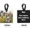 Photo Square Luggage Tag (Front + Back)