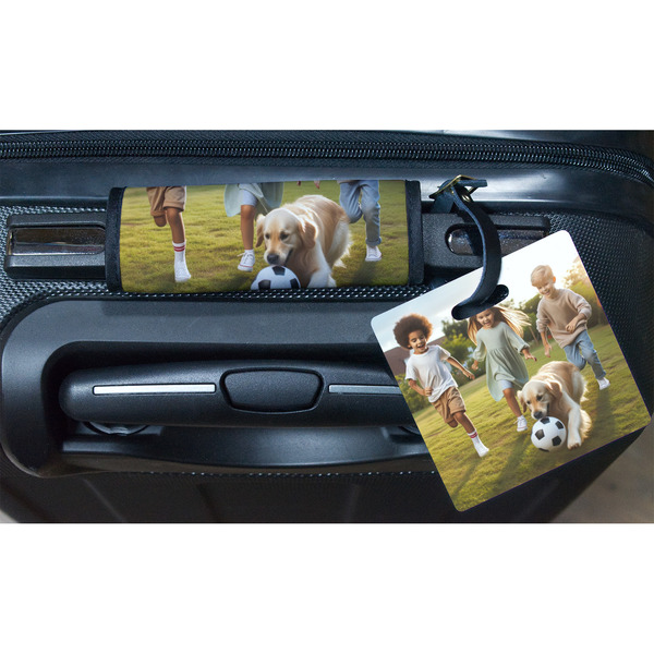 Photo Square Luggage Tag & Handle Wrap - In Context