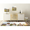 Photo Square Wall Decal Wooden Desk