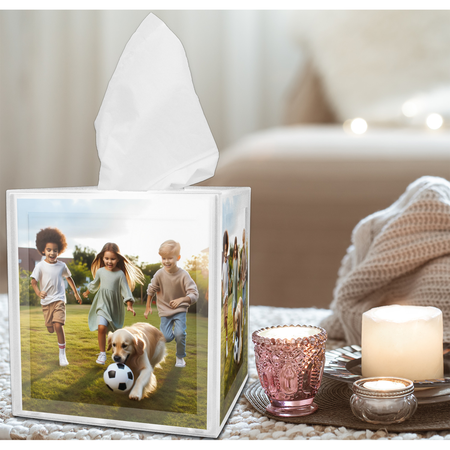 Custom Photo Tissue Box Cover | YouCustomizeIt