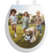 Photo Toilet Seat Decal - Round - Front