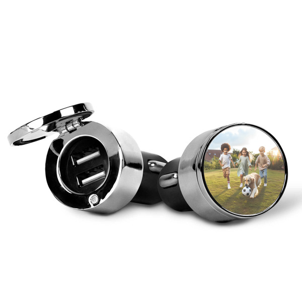 Photo USB Car Charger - Open & Closed