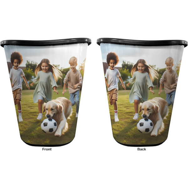Photo Waste Basket - Black - Double Sided - Approval