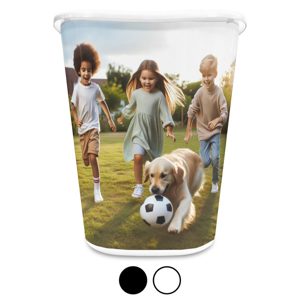 Photo Waste Basket - Both Colors - Front