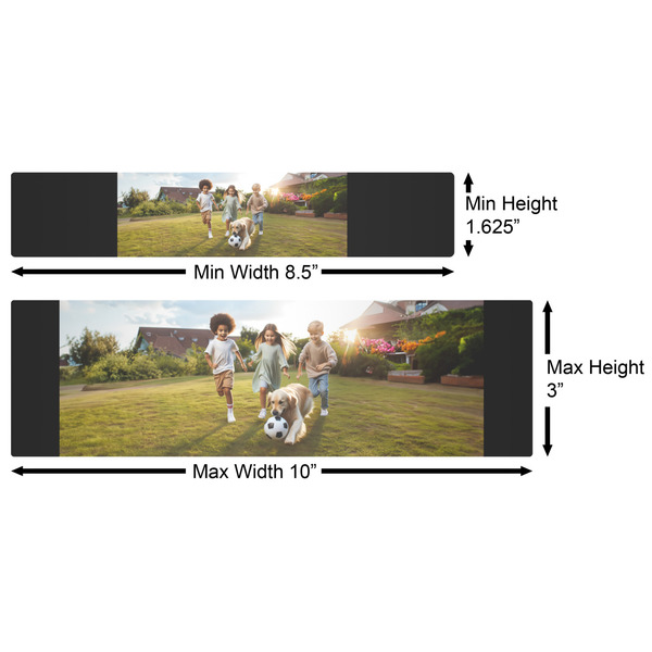 Photo Water Bottle Labels w/ Dimensions