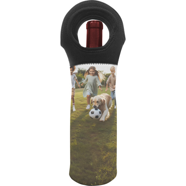 Custom Photo Wine Tote Bag