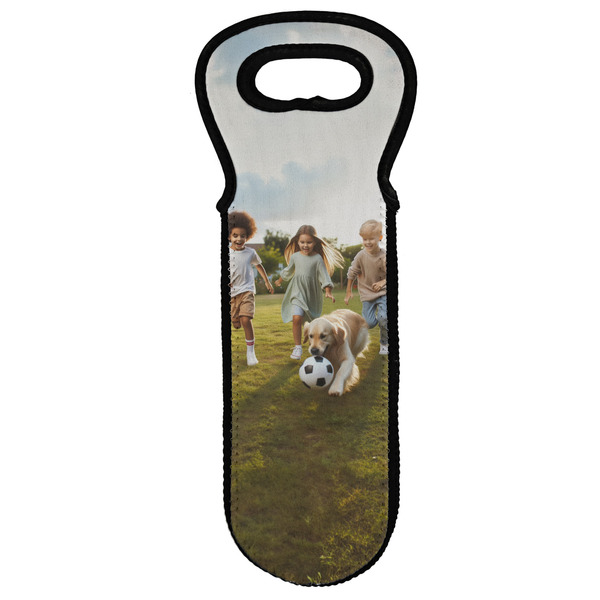 Custom Photo Wine Tote Bag