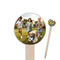 Photo 6" Round Wooden Food Picks - Single-Sided