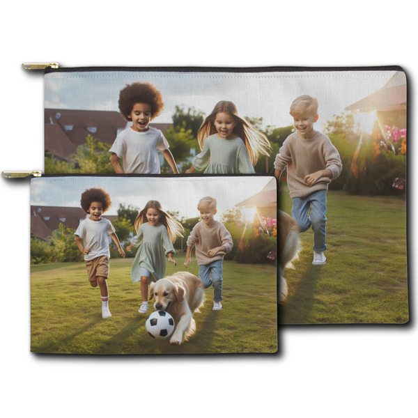 Photo Zippered Pouches - Size Comparison