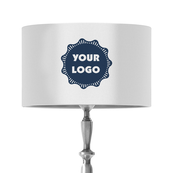 Logo 12" Drum Lampshade - ON STAND (Fabric)