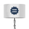 Logo 12" Drum Lampshade - ON STAND (Fabric)