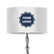 Logo 12" Drum Lampshade - ON STAND (Poly Film)