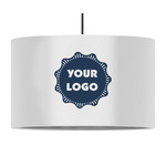 Logo 12" Drum Pendant Lamp - Fabric