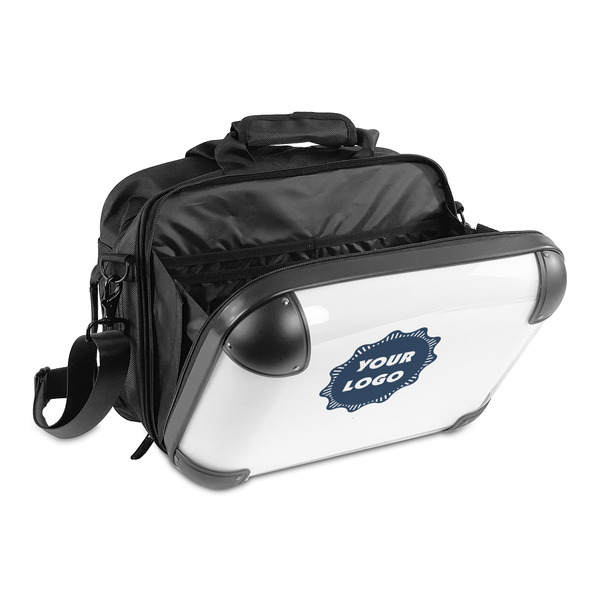 Logo 15" Hard Shell Briefcase - Open