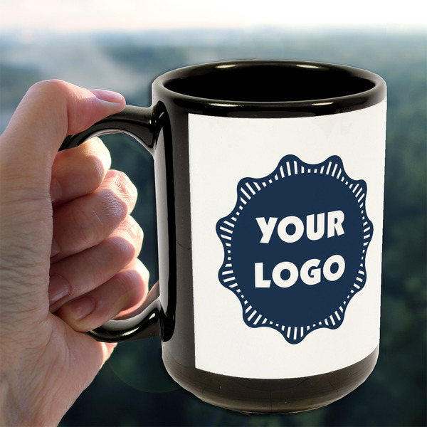 Logo 15oz. Black Mug - Lifestyle