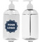 Logo 16 oz Plastic Liquid Dispenser - Approval - White