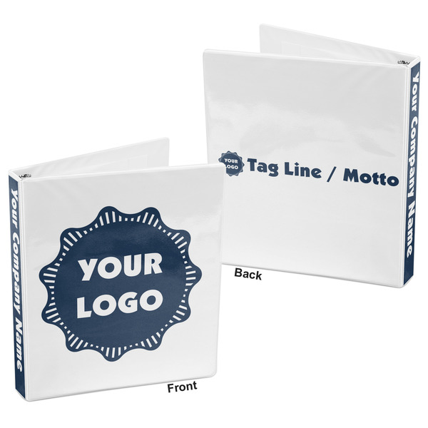 Logo 3-Ring Binder - 1" - Front and Back