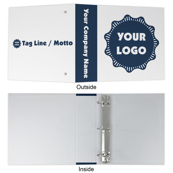 Logo 3 Ring Binders - Full Wrap - 2" - Approval