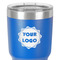 Logo 30 oz Stainless Steel Ringneck Tumbler - Blue - Close Up