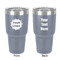 Logo 30 oz Stainless Steel Tumbler - Grey - Double-Sided