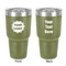 Logo 30 oz Stainless Steel Tumbler - Olive - Double-Sided