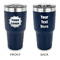 Logo 30 oz Stainless Steel Tumbler - Navy - Double-Sided