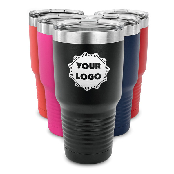 Logo 30 oz Stainless Steel Ringneck Tumblers - Parent/Main