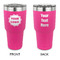 Logo 30 oz Stainless Steel Ringneck Tumblers - Pink - Double Sided - APPROVAL