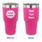 Logo 30 oz Stainless Steel Tumbler - Pink - Double-Sided