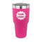 Logo 30 oz Stainless Steel Ringneck Tumblers - Pink - FRONT