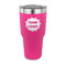Logo 30 oz Stainless Steel Tumbler - Pink - Single-Sided