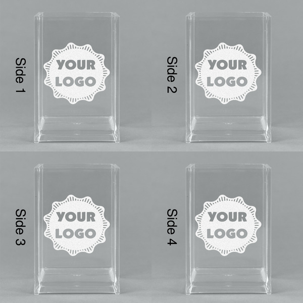 Logo Acrylic Pen Holder - All Sides