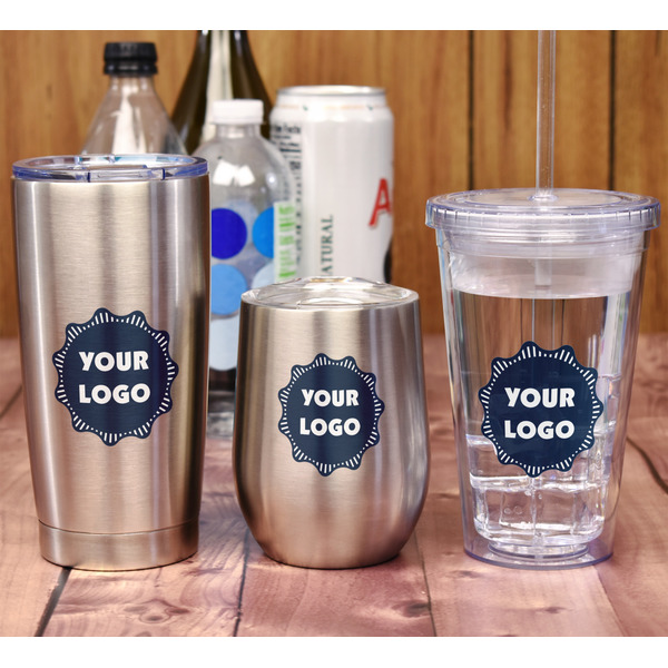 Logo Acrylic Tumbler - Full Print - In Context