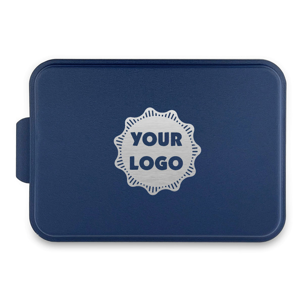 Custom Logo Aluminum Baking Pan with Navy Lid