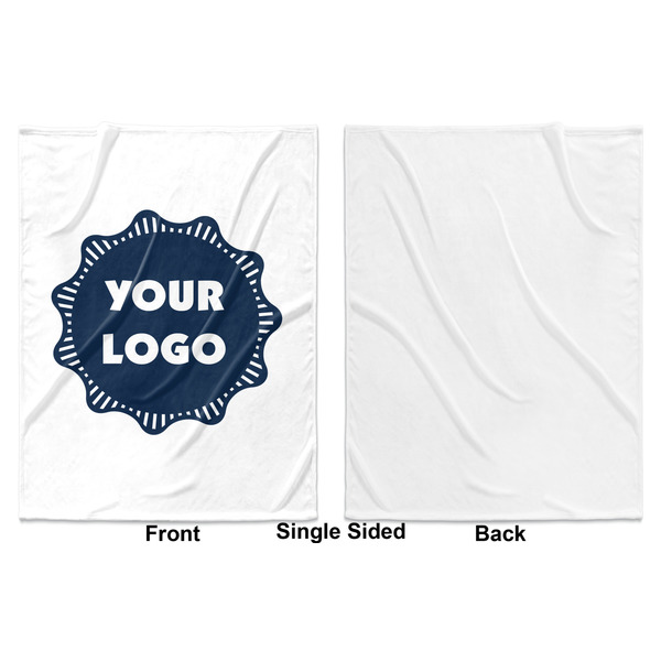 Logo Baby Blanket (Single Sided - Printed Front, White Back)