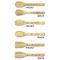 Logo Bamboo Cooking Utensils Set - Double Sided - APPROVAL