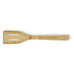 Logo Bamboo Slotted Spatula - Single-Sided