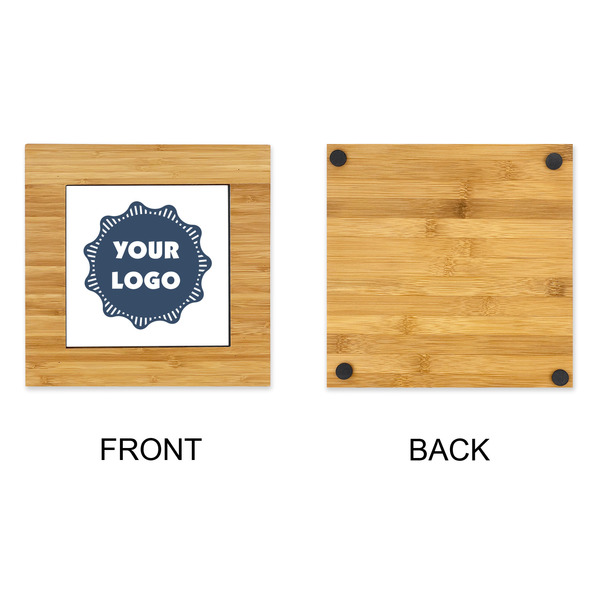 Logo Bamboo Trivet with 6" Tile - APPROVAL