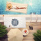 Logo Beach Towel - Lifestyle at Pool