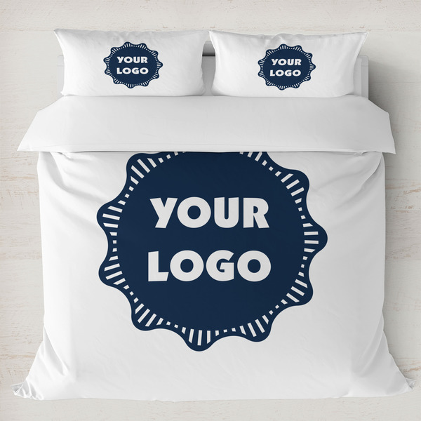 Custom Logo Duvet Cover Set - King